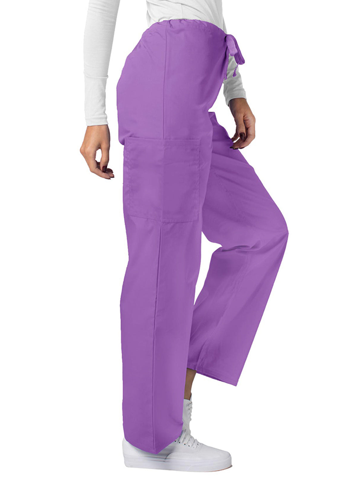 Unisex Natural-Rise Drawstring Tapered Leg Pant - 504 - Lavender