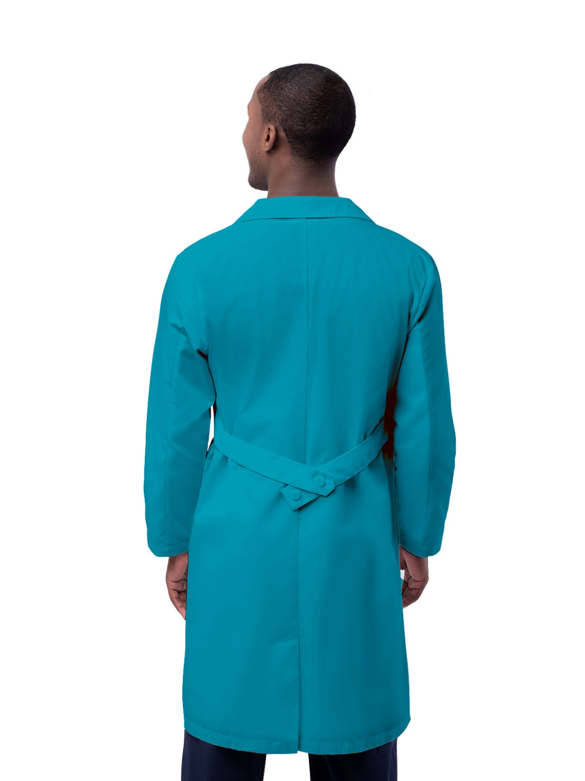 Unisex Five-Pocket 39" Lab Coat - 803 - Teal Blue