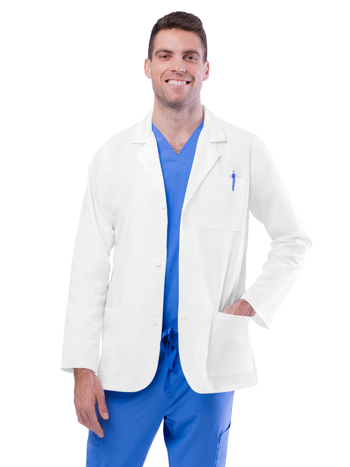 Unisex Three-Pocket 31" Consultation Lab Coat - 805 - White
