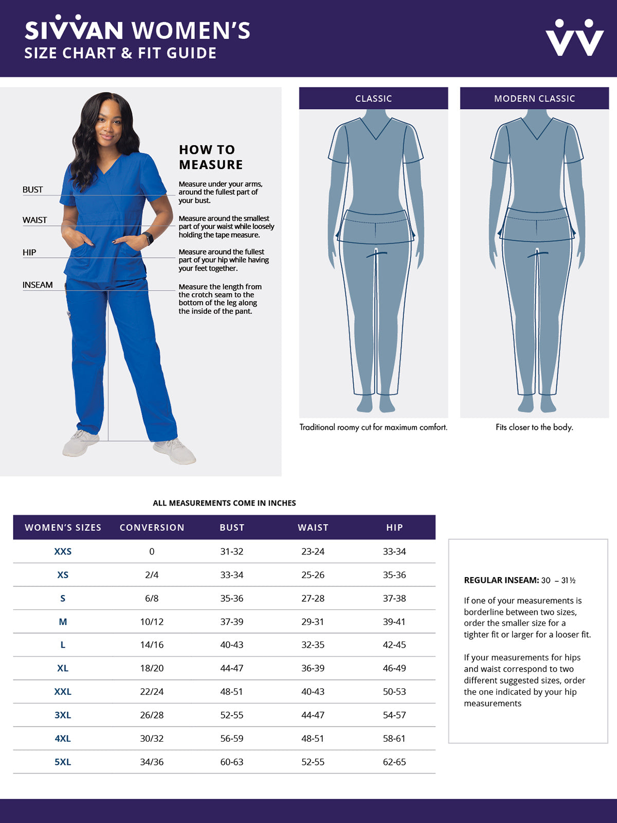 Women's Mock Wrap Top - S8302 - Royal Blue