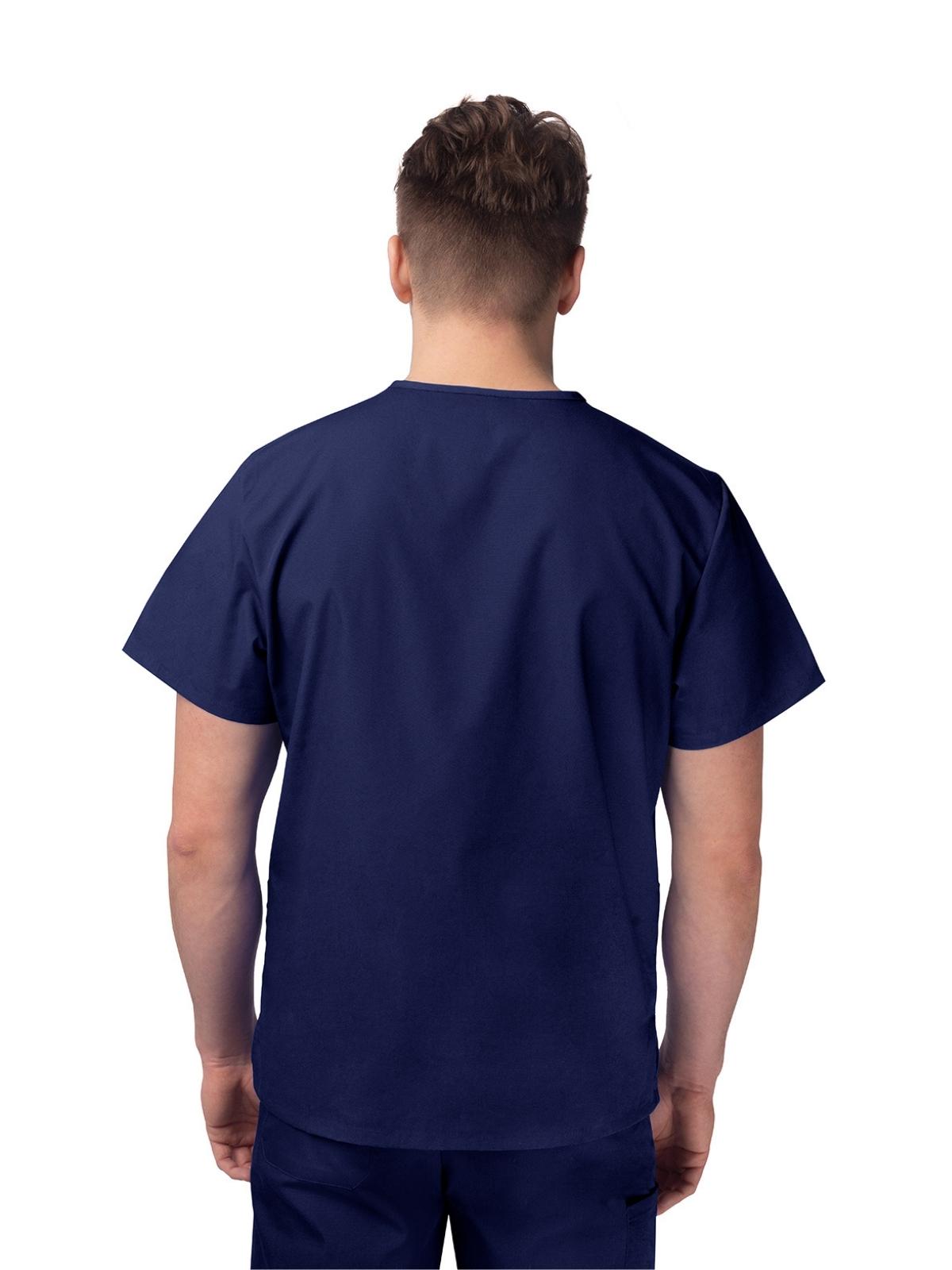 Unisex V-Neck 3 Pocket Top - S8304 - Navy