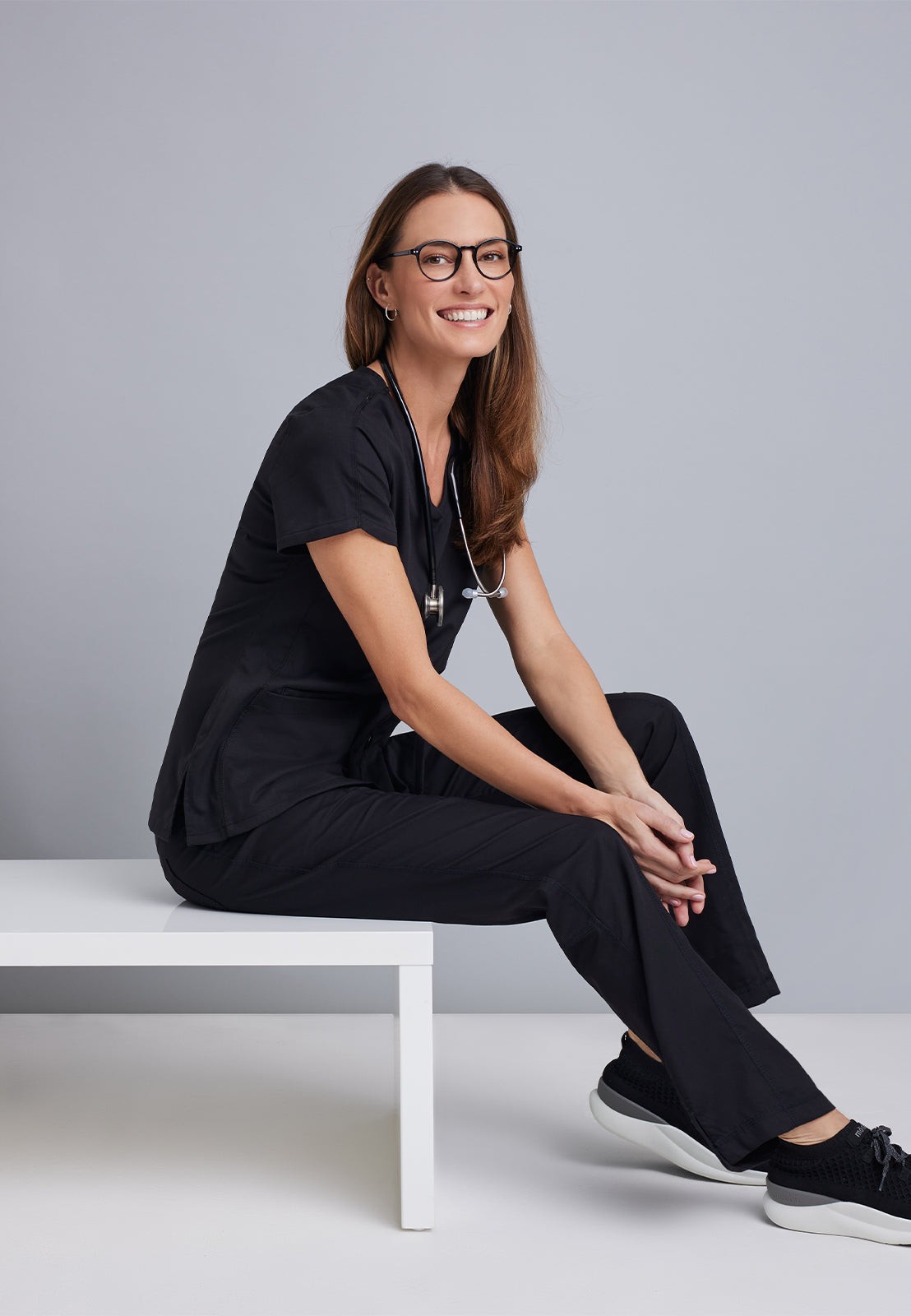Women's V-Neck Cora Top - 41423 - Black