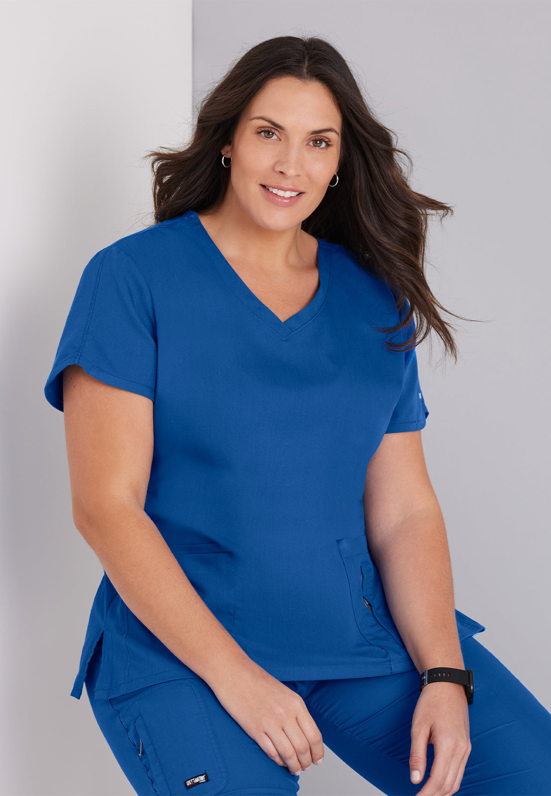 Women's V-Neck Cora Top - 41423 - New Royal