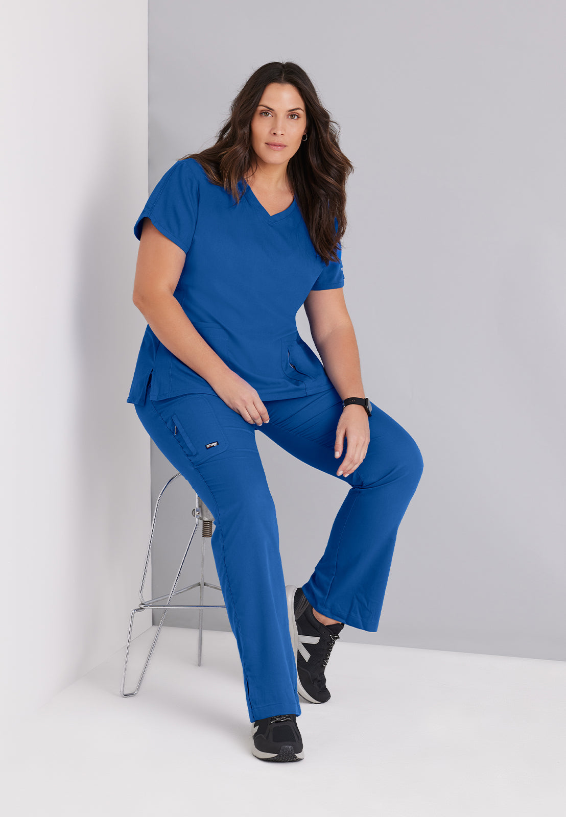 Women's V-Neck Cora Top - 41423 - New Royal