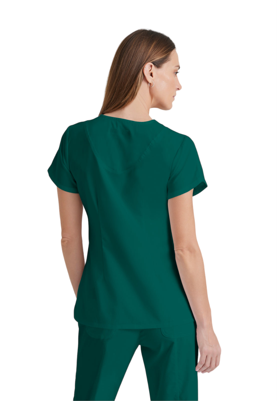 Women's V-Neck Cora Top - 41423 - Hunter Green