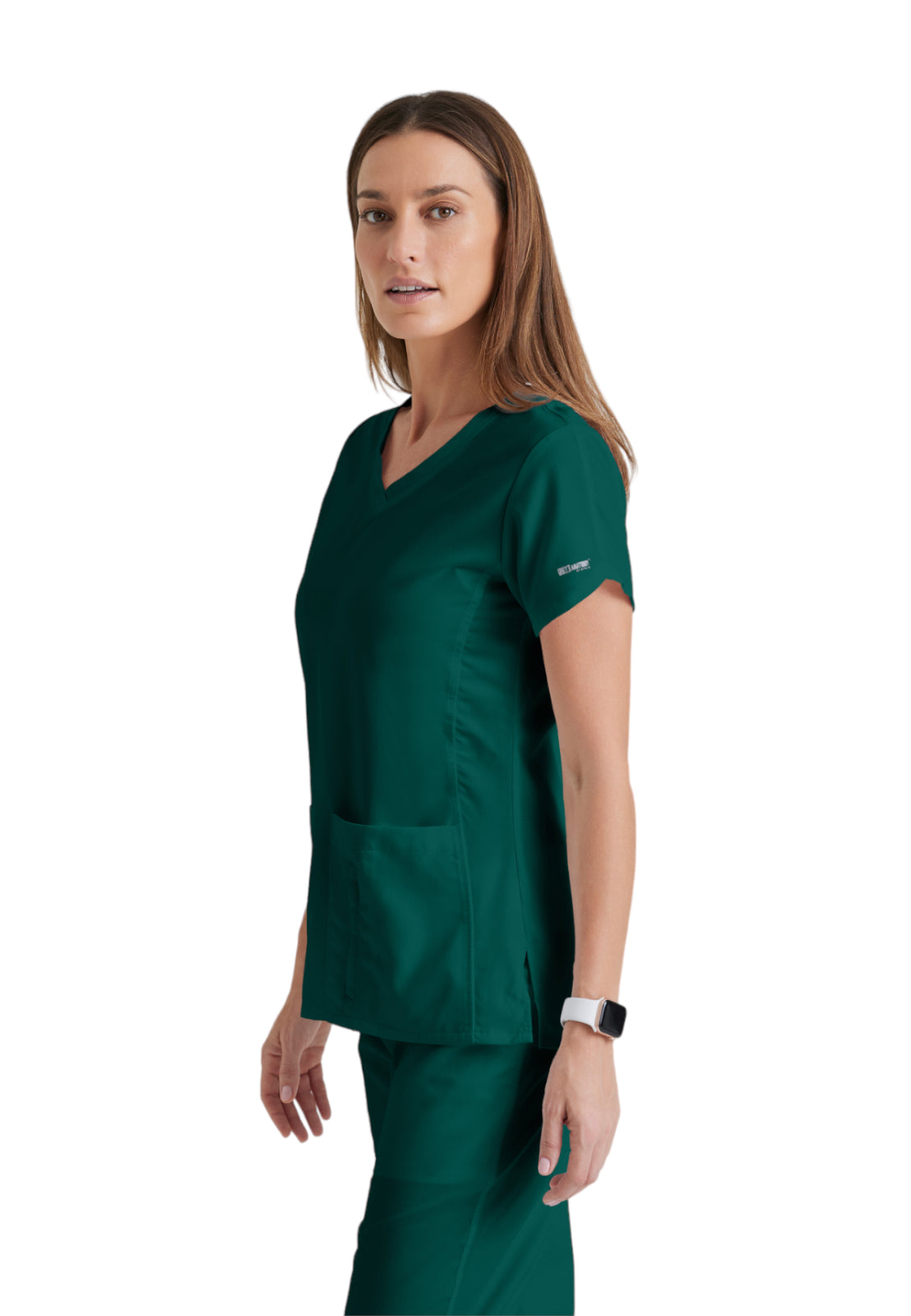 Women's V-Neck Cora Top - 41423 - Hunter Green