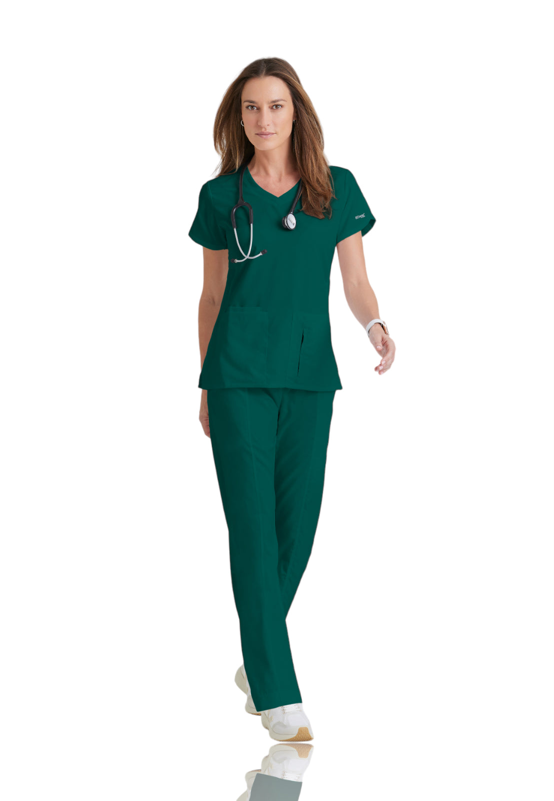 Women's V-Neck Cora Top - 41423 - Hunter Green