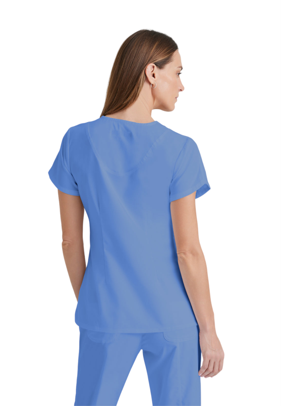 Women's V-Neck Cora Top - 41423 - Ciel Blue
