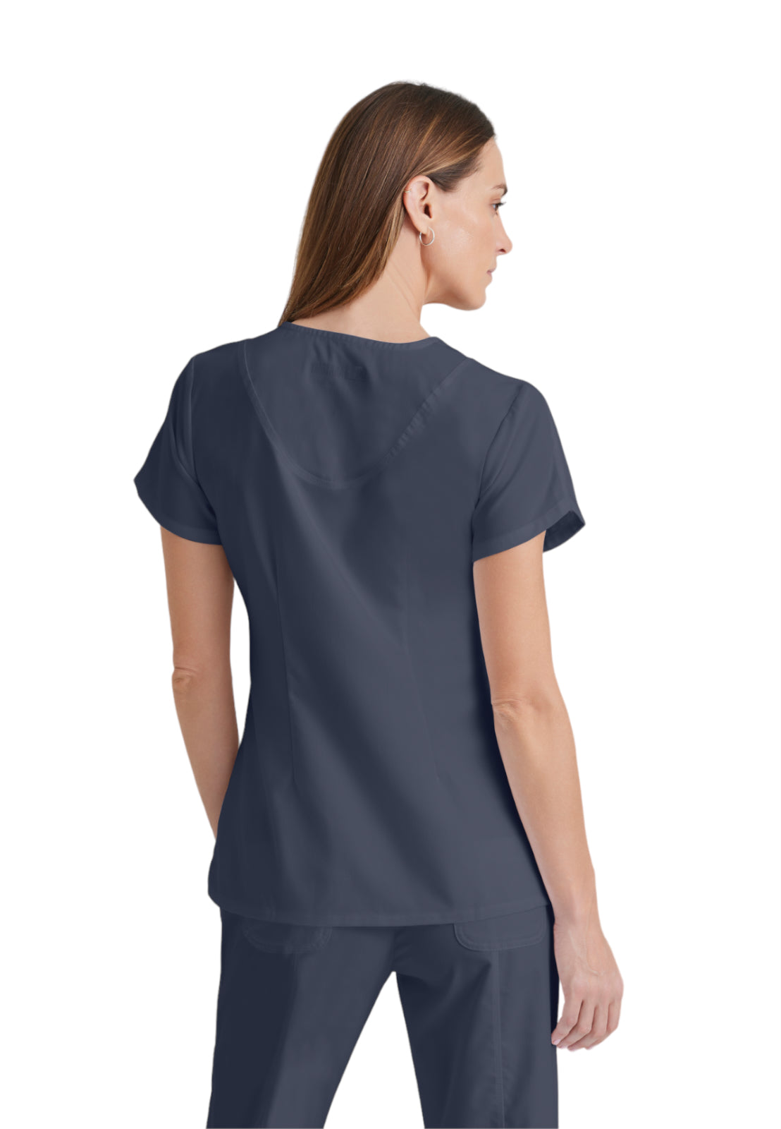 Women's V-Neck Cora Top - 41423 - Steel