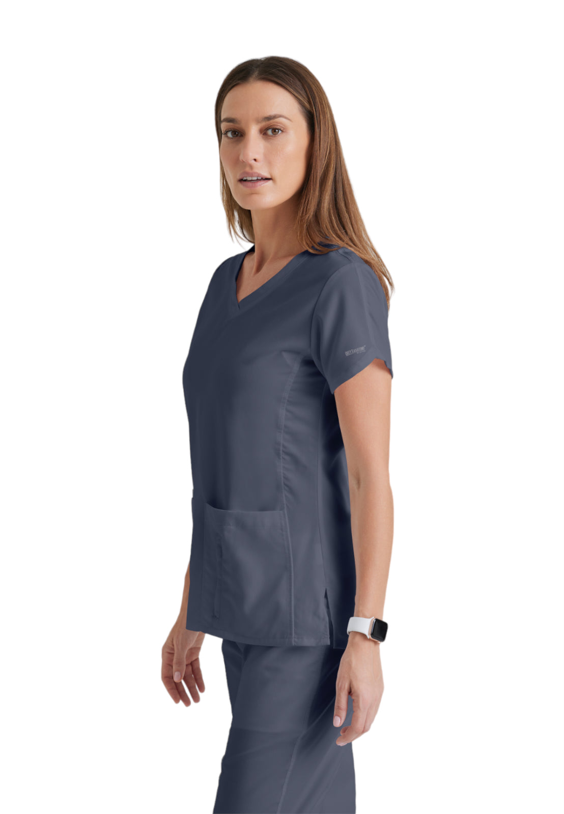 Women's V-Neck Cora Top - 41423 - Steel