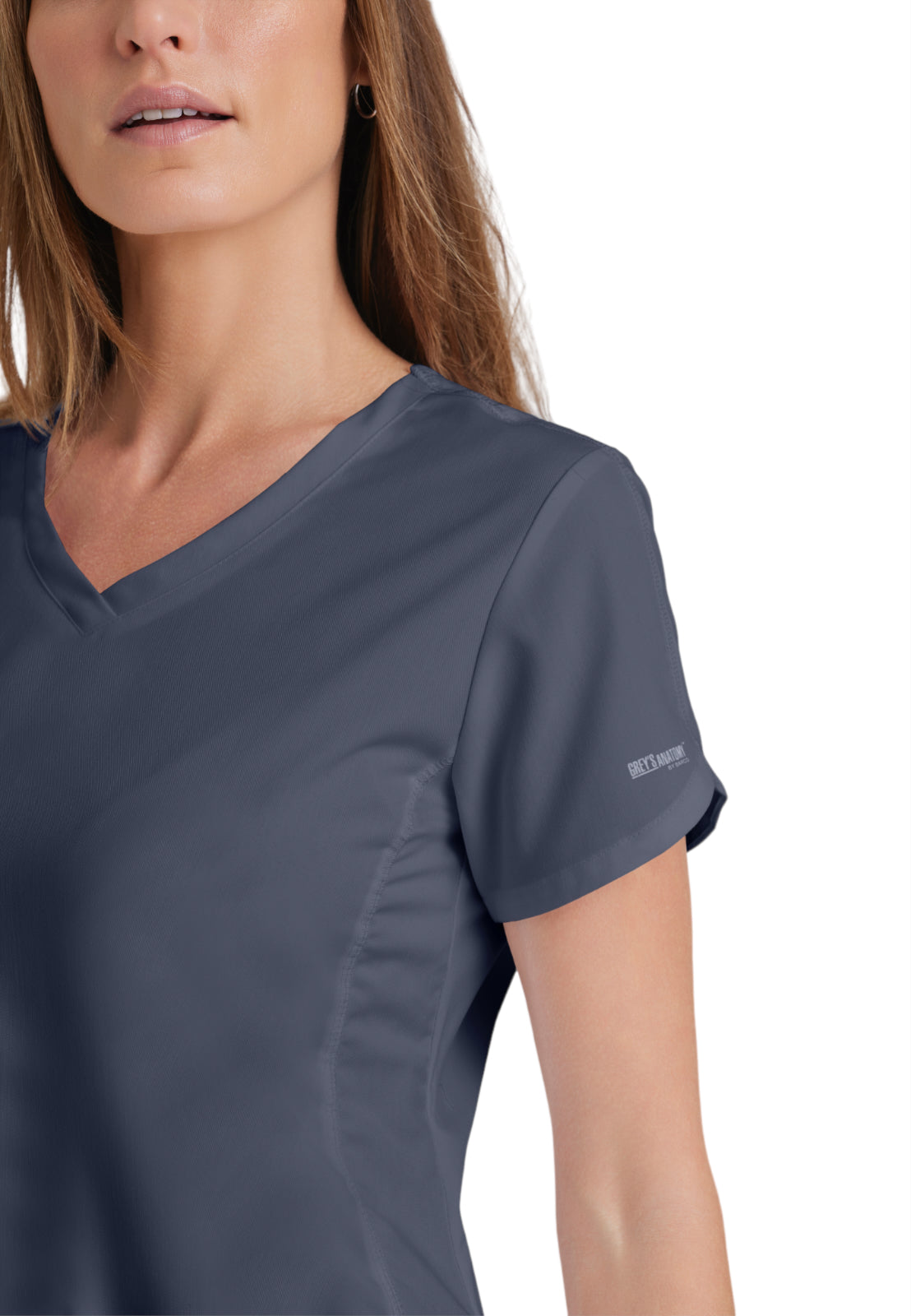 Women's V-Neck Cora Top - 41423 - Steel