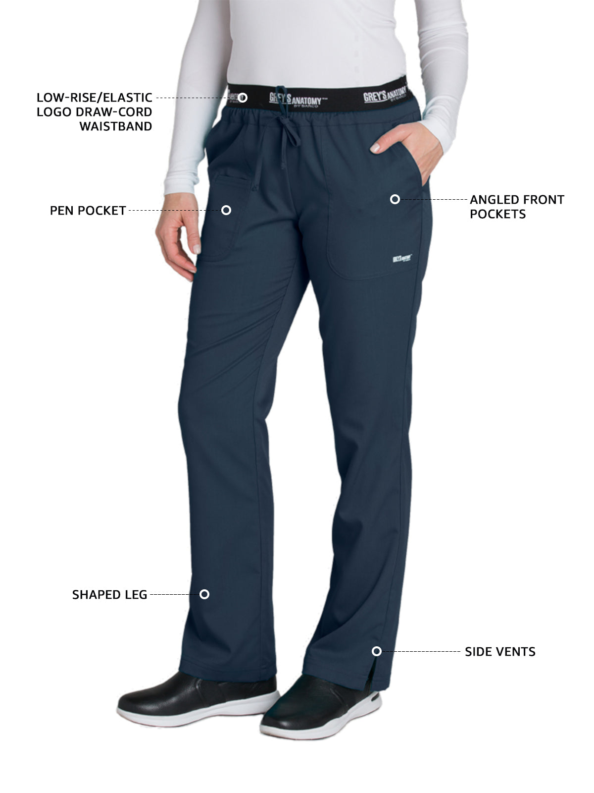 Women's Drawcord Aubrey Pant - 4275 - Steel
