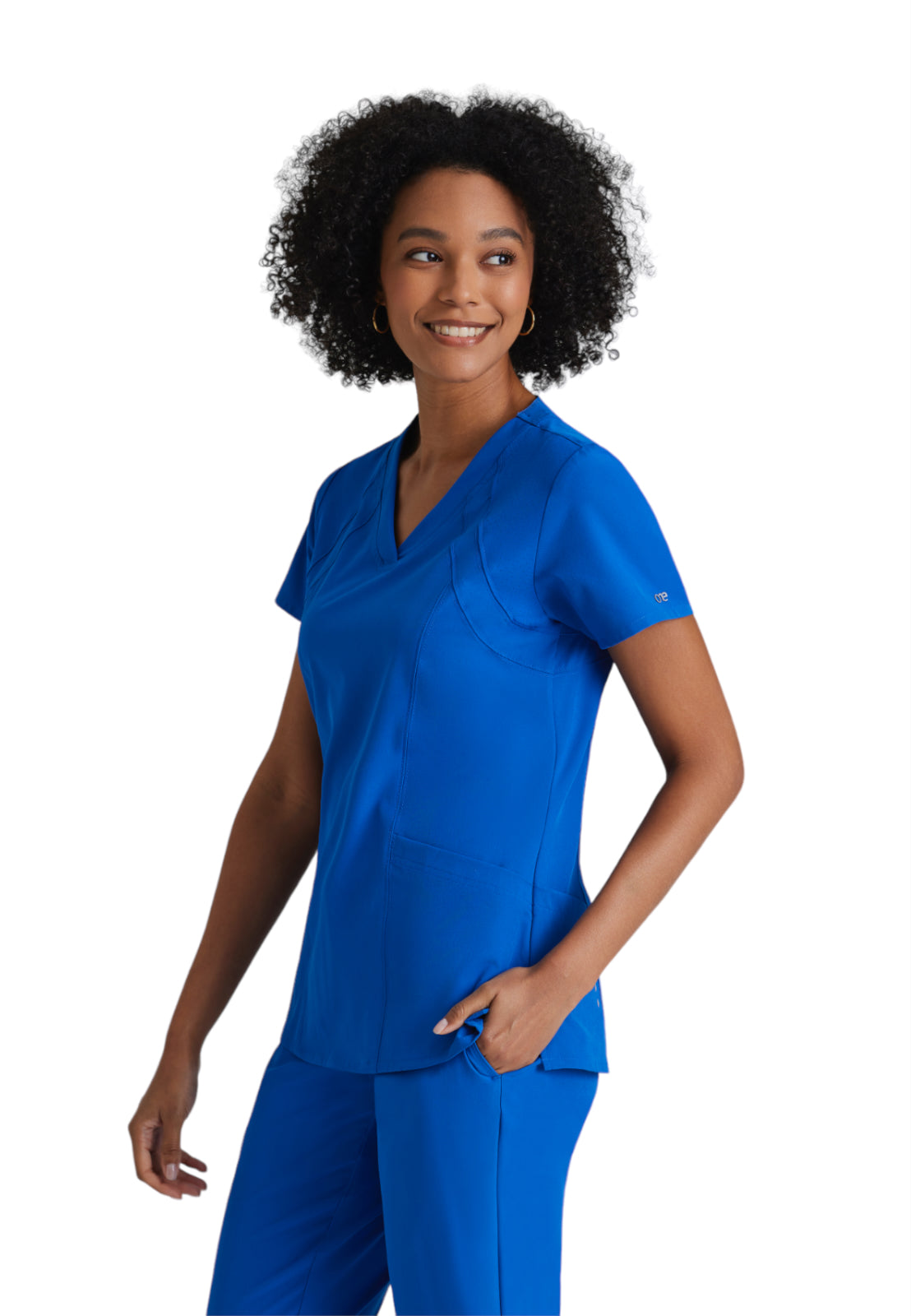 Women's V-Neck Racer Top - 5105 - New Royal
