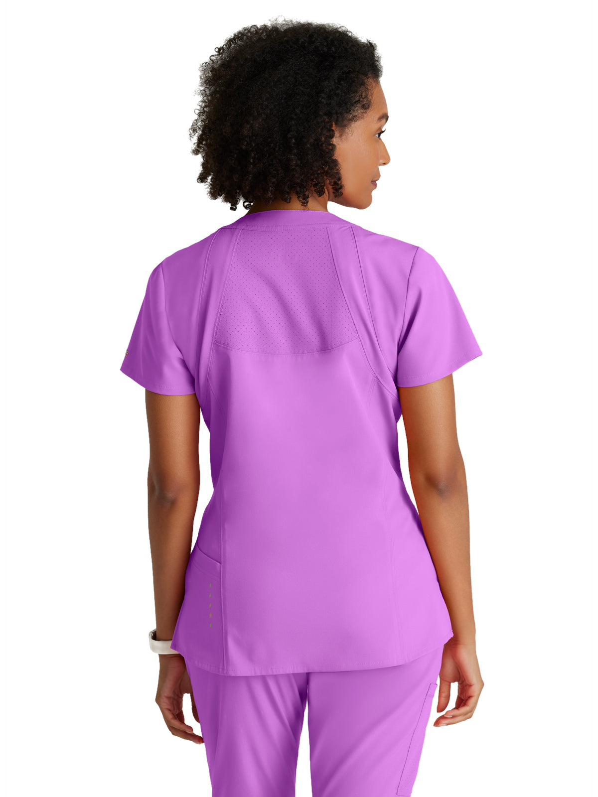 Women's V-Neck Racer Top - 5105 - Helio Purple