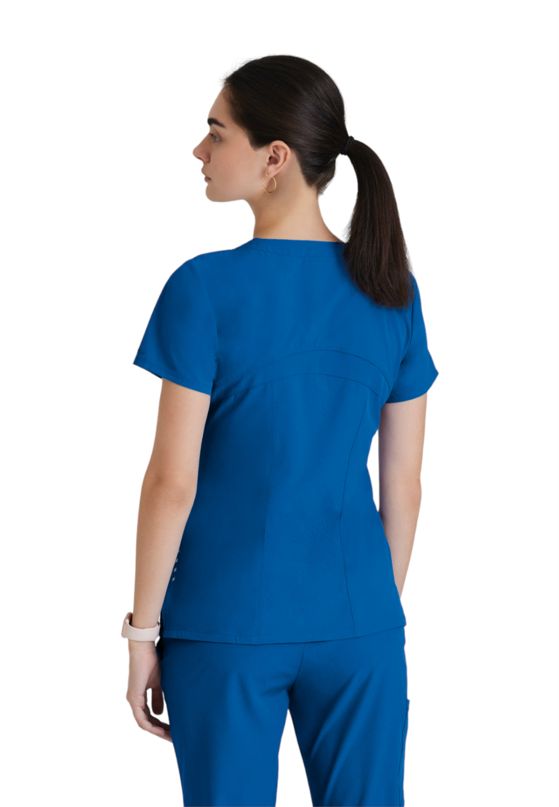 Women's V-Neck Pulse Top - 5106 - New Royal