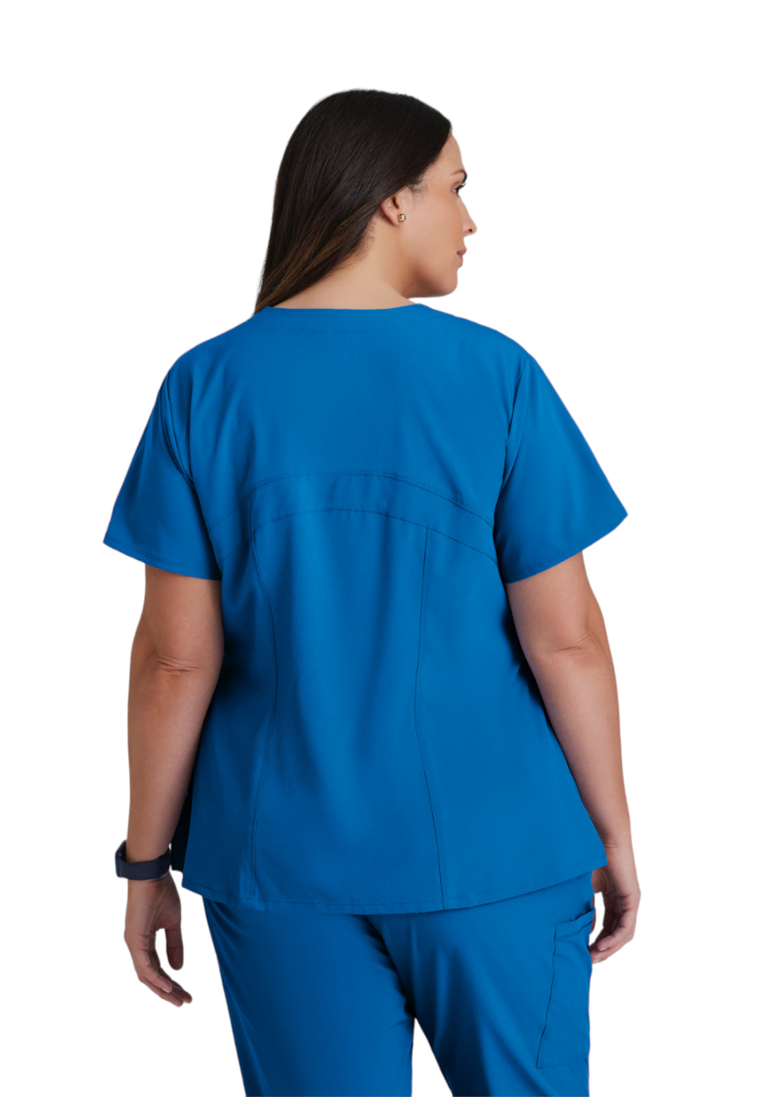 Women's V-Neck Pulse Top - 5106 - New Royal