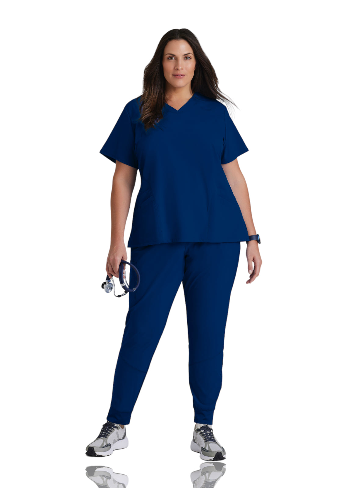 Women's V-Neck Pulse Top - 5106 - Indigo (Navy)