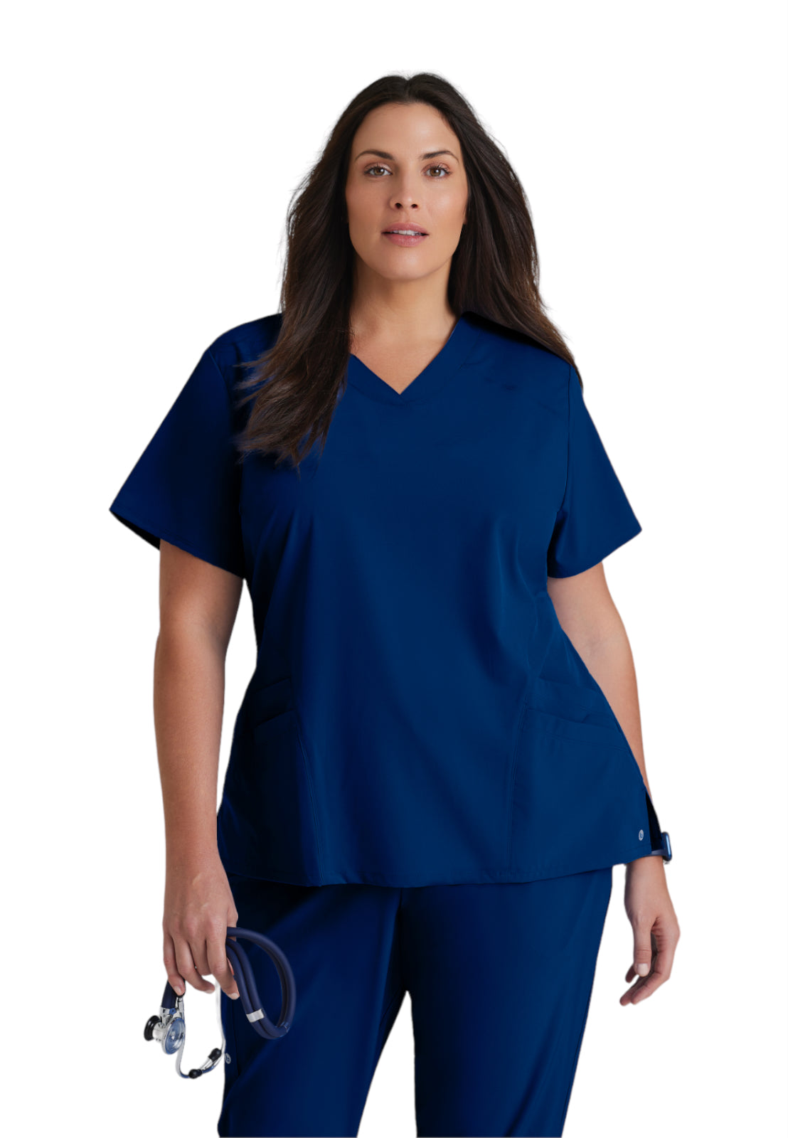 Women's V-Neck Pulse Top - 5106 - Indigo (Navy)