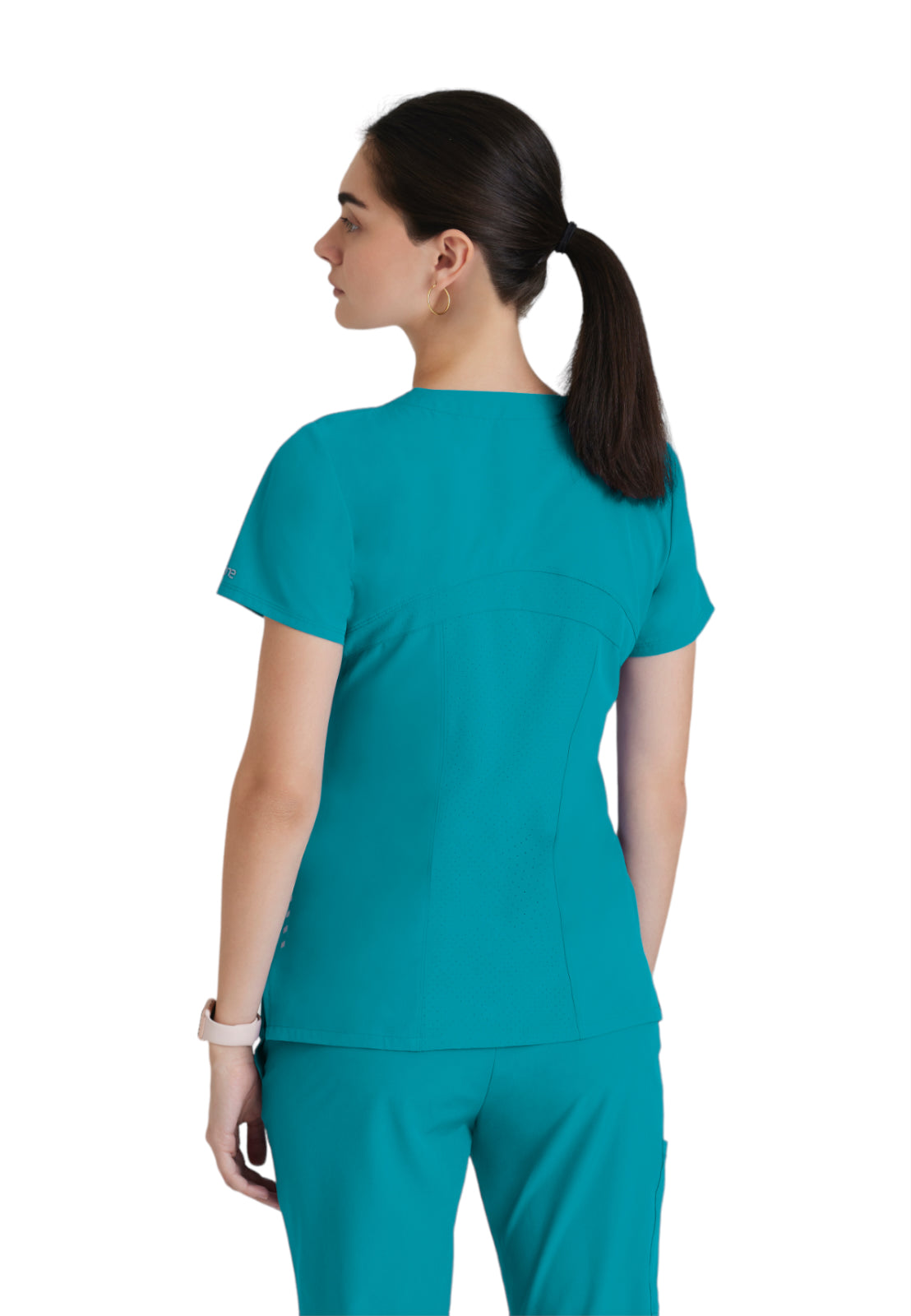 Women's V-Neck Pulse Top - 5106 - Teal