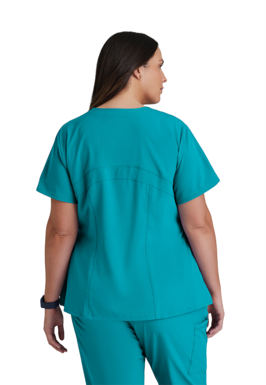 Women's V-Neck Pulse Top - 5106 - Teal