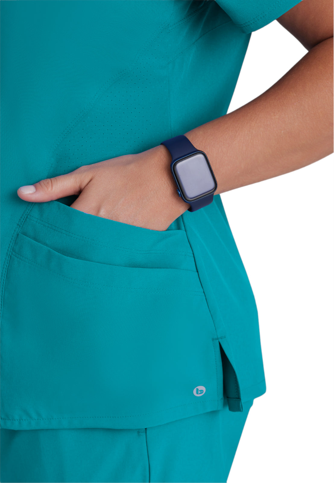 Women's V-Neck Pulse Top - 5106 - Teal