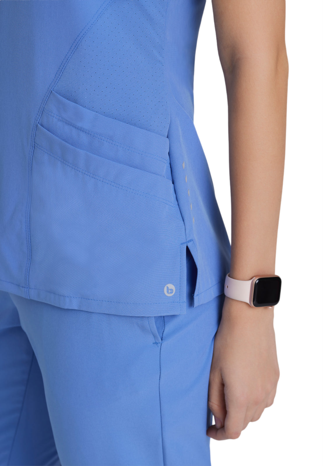 Women's V-Neck Pulse Top - 5106 - Ciel Blue