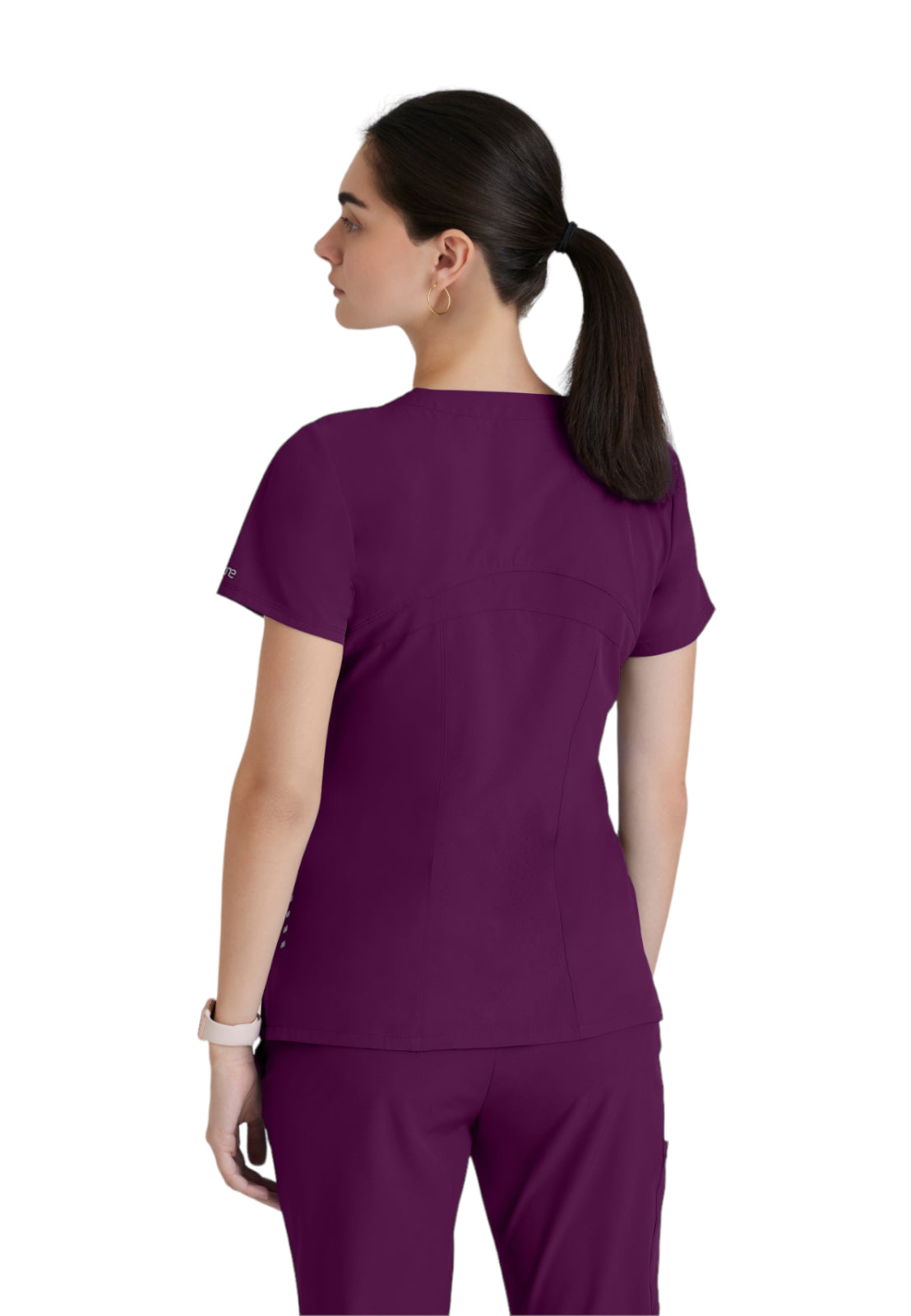 Women's V-Neck Pulse Top - 5106 - Wine