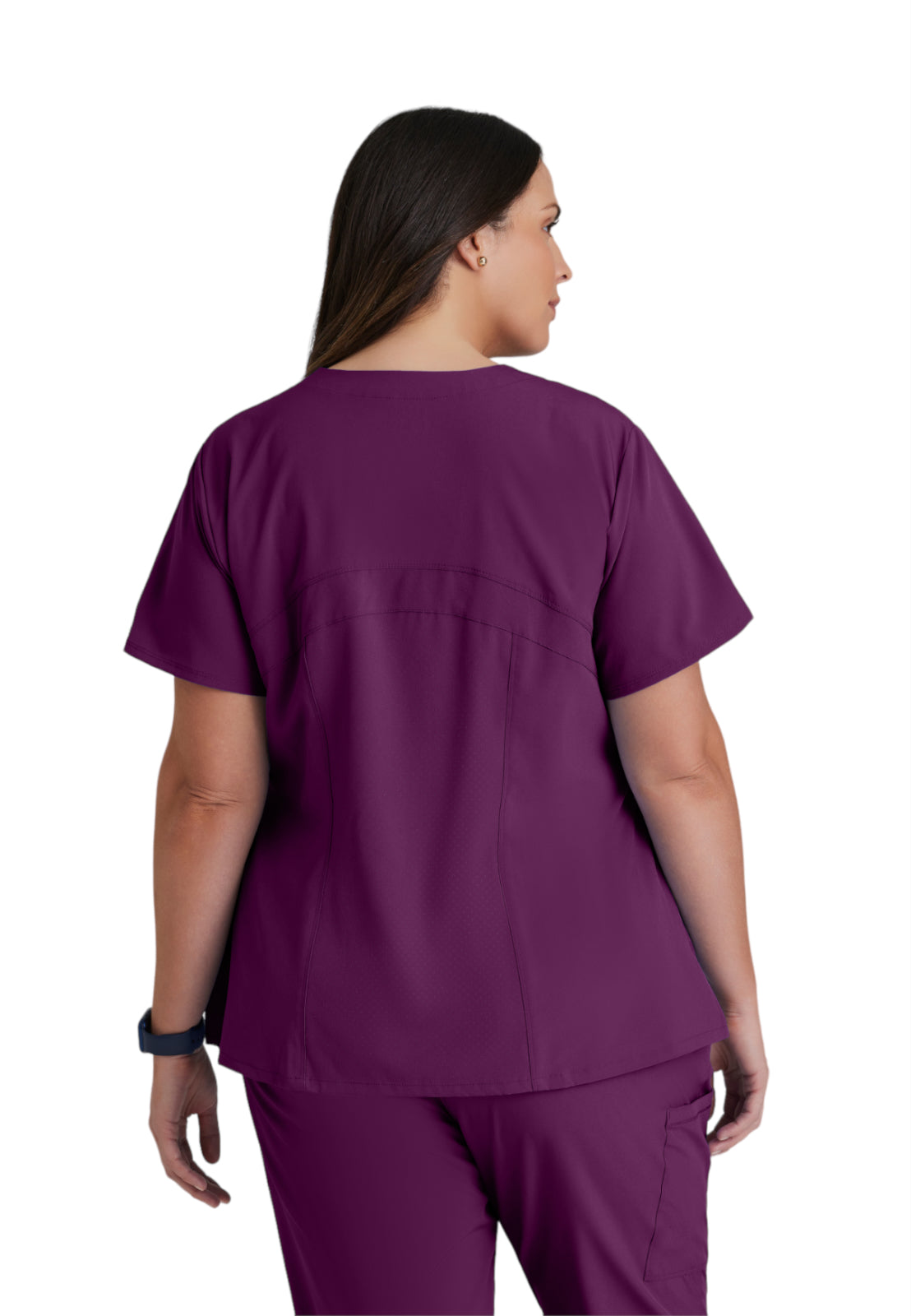 Women's V-Neck Pulse Top - 5106 - Wine