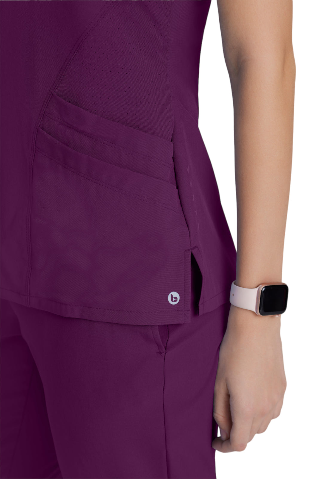 Women's V-Neck Pulse Top - 5106 - Wine