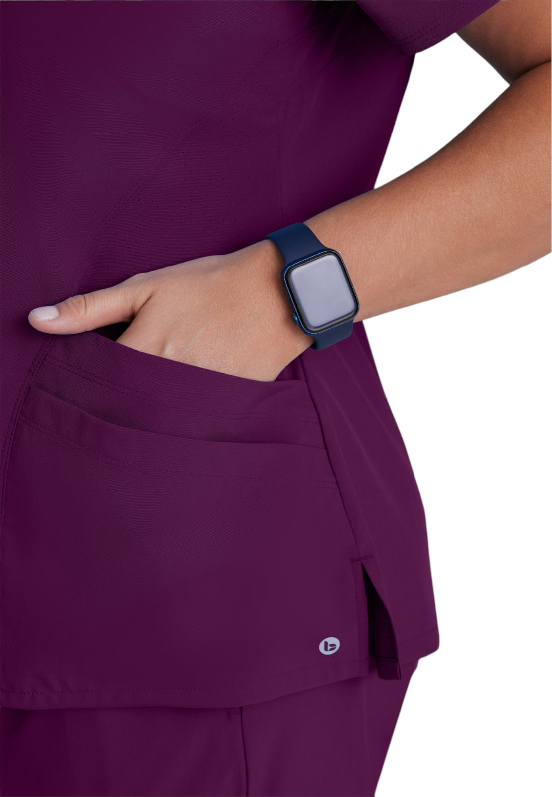 Women's V-Neck Pulse Top - 5106 - Wine