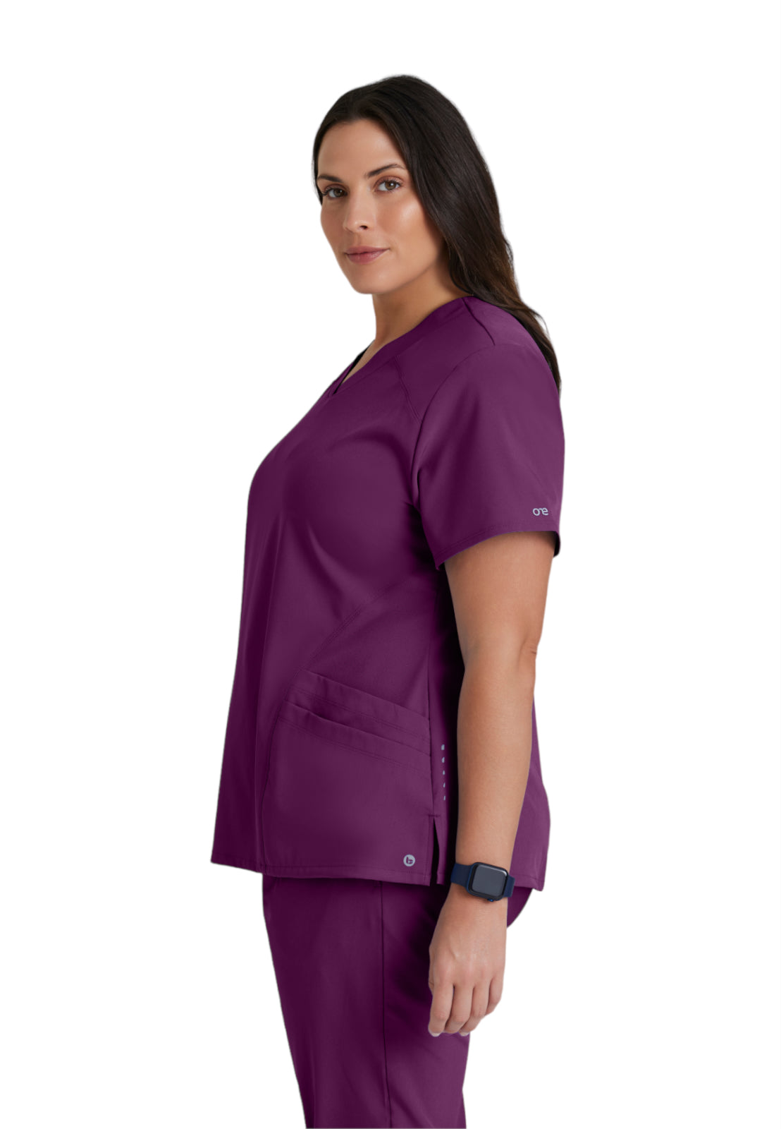 Women's V-Neck Pulse Top - 5106 - Wine