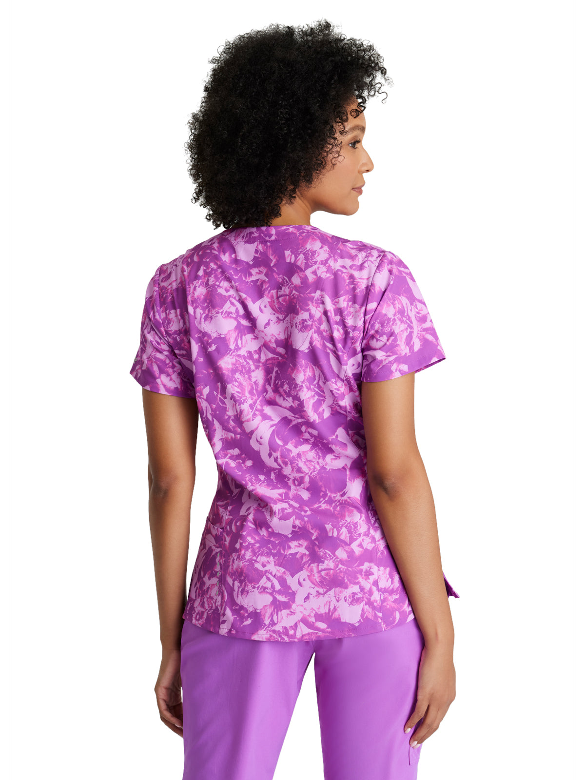 Women's V-Neck Thrive Top - 5107 - Helio Flowers