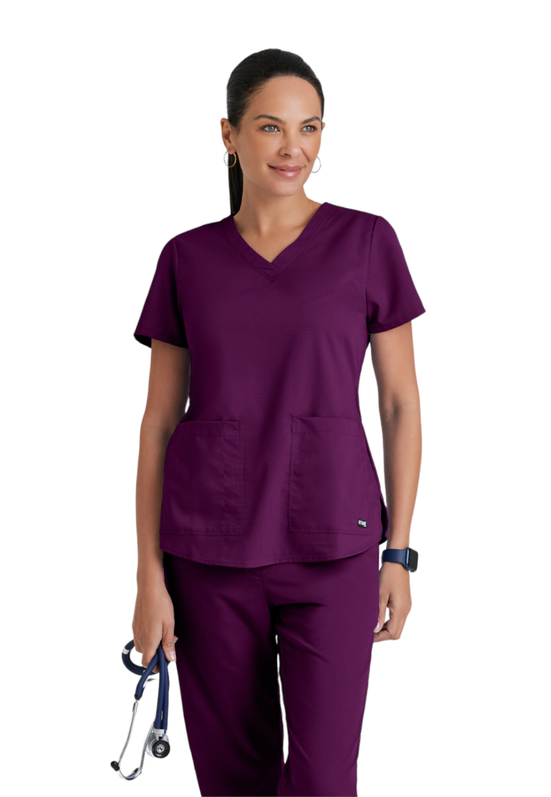 Women's V-Neck Aubrey Top - 71166 - Wine