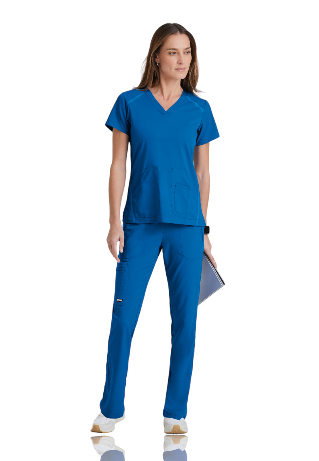 Women's V-Neck Elevate Top - 7188 - New Royal