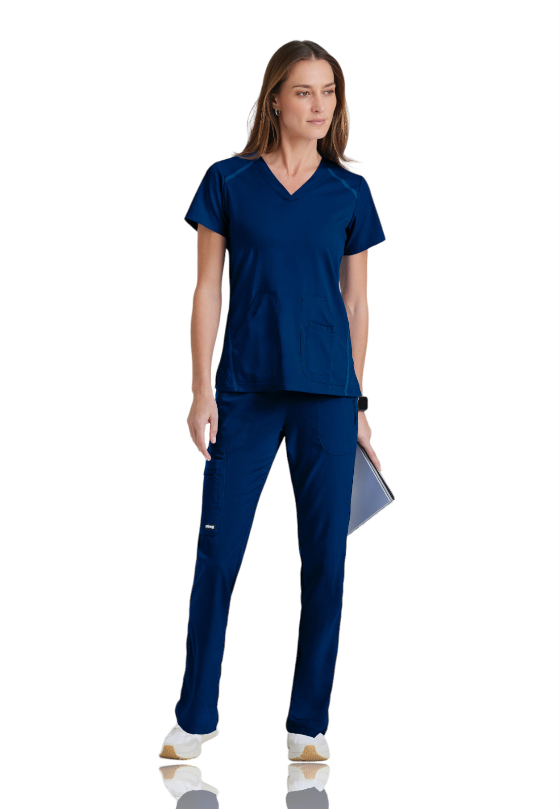 Women's V-Neck Elevate Top - 7188 - Indigo (Navy)
