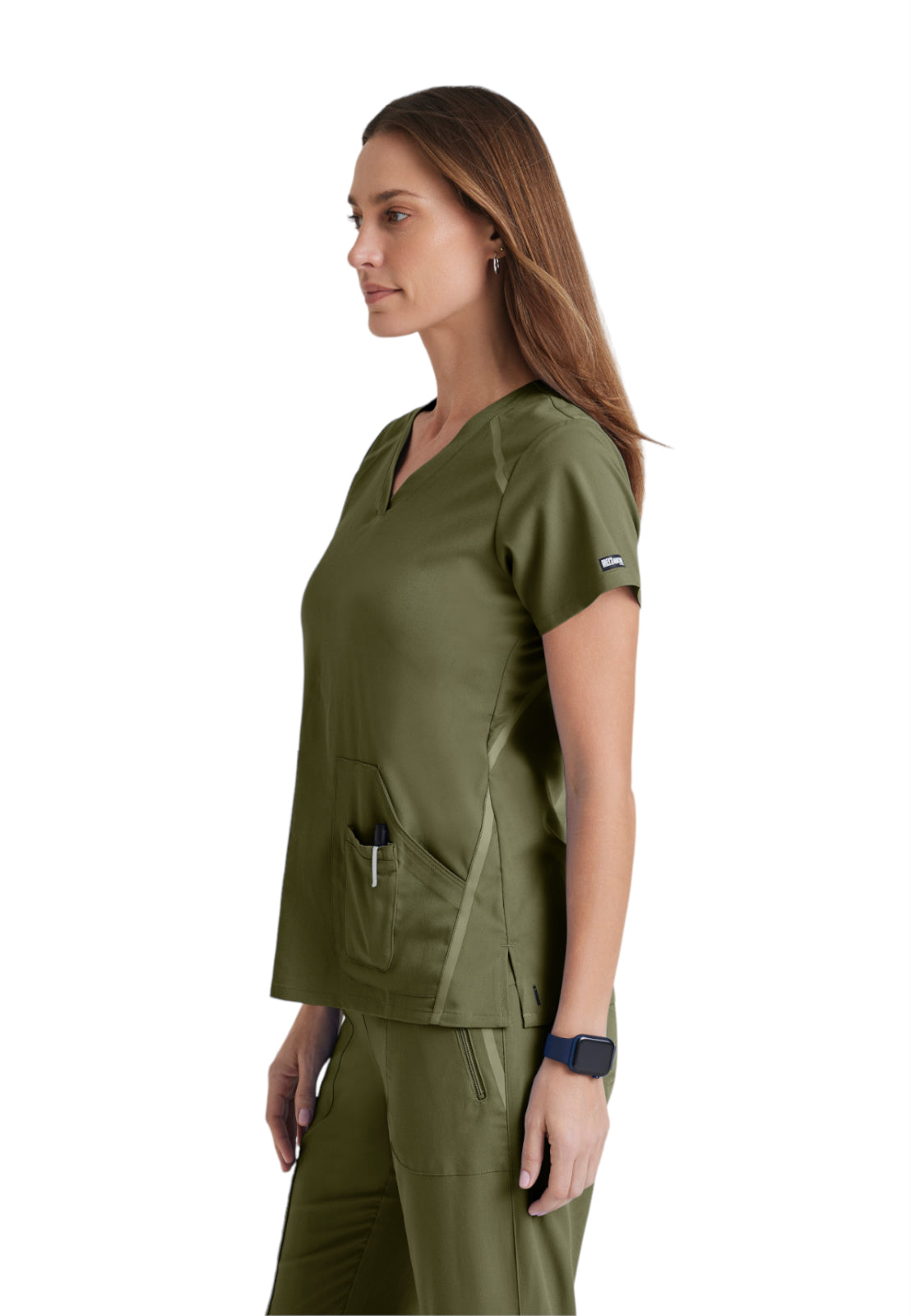 Women's V-Neck Elevate Top - 7188 - Olive