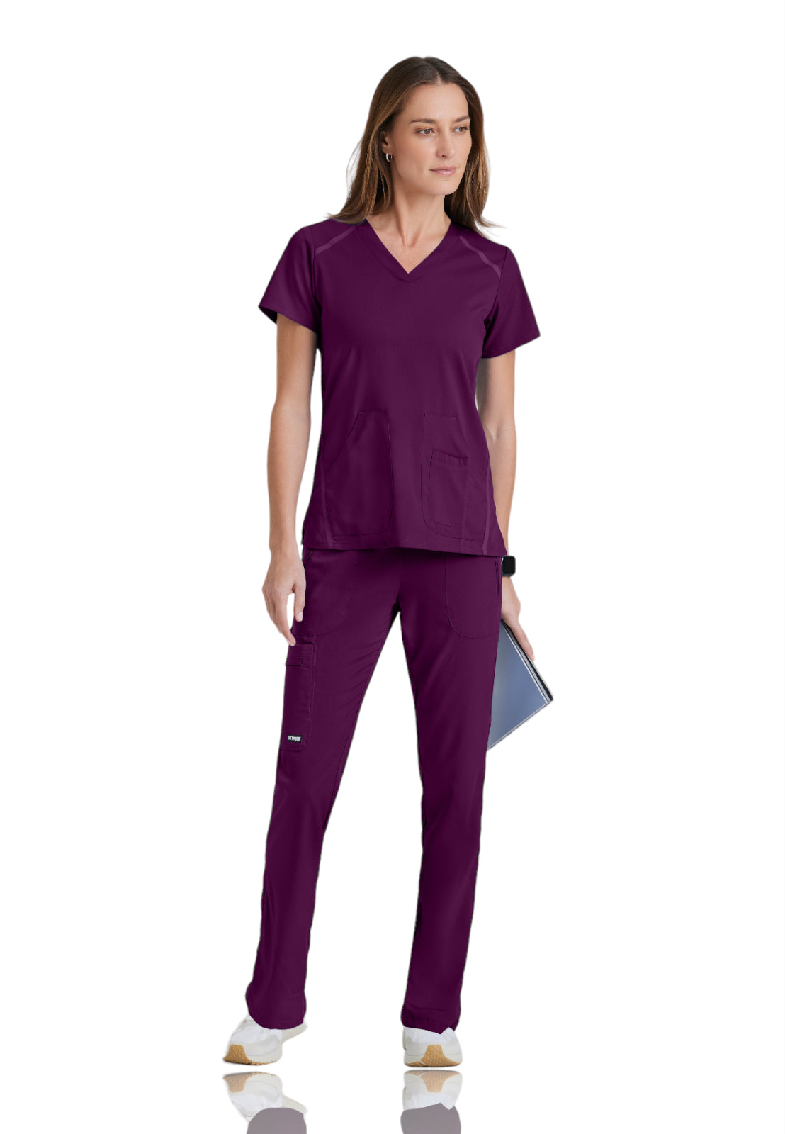 Women's V-Neck Elevate Top - 7188 - Wine