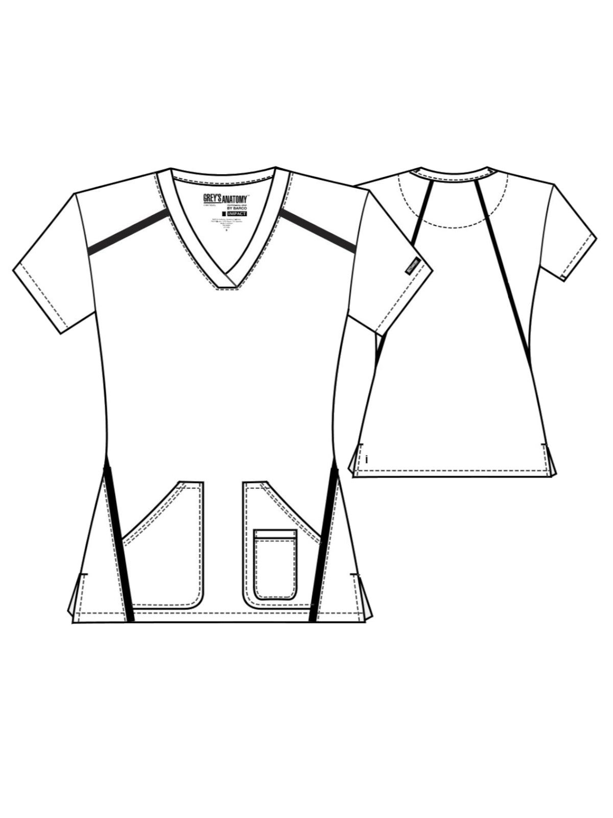Women's V-Neck Elevate Top - 7188 - Wine