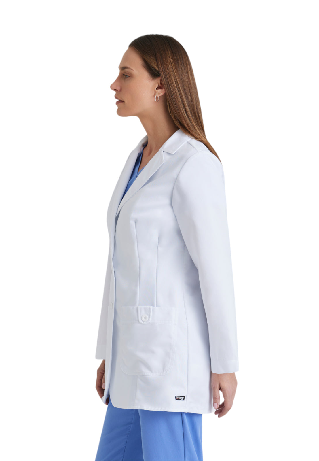 Women's Two-Pocket Tailored Fit 31.5" Hannah Lab Coat - 7446 - White
