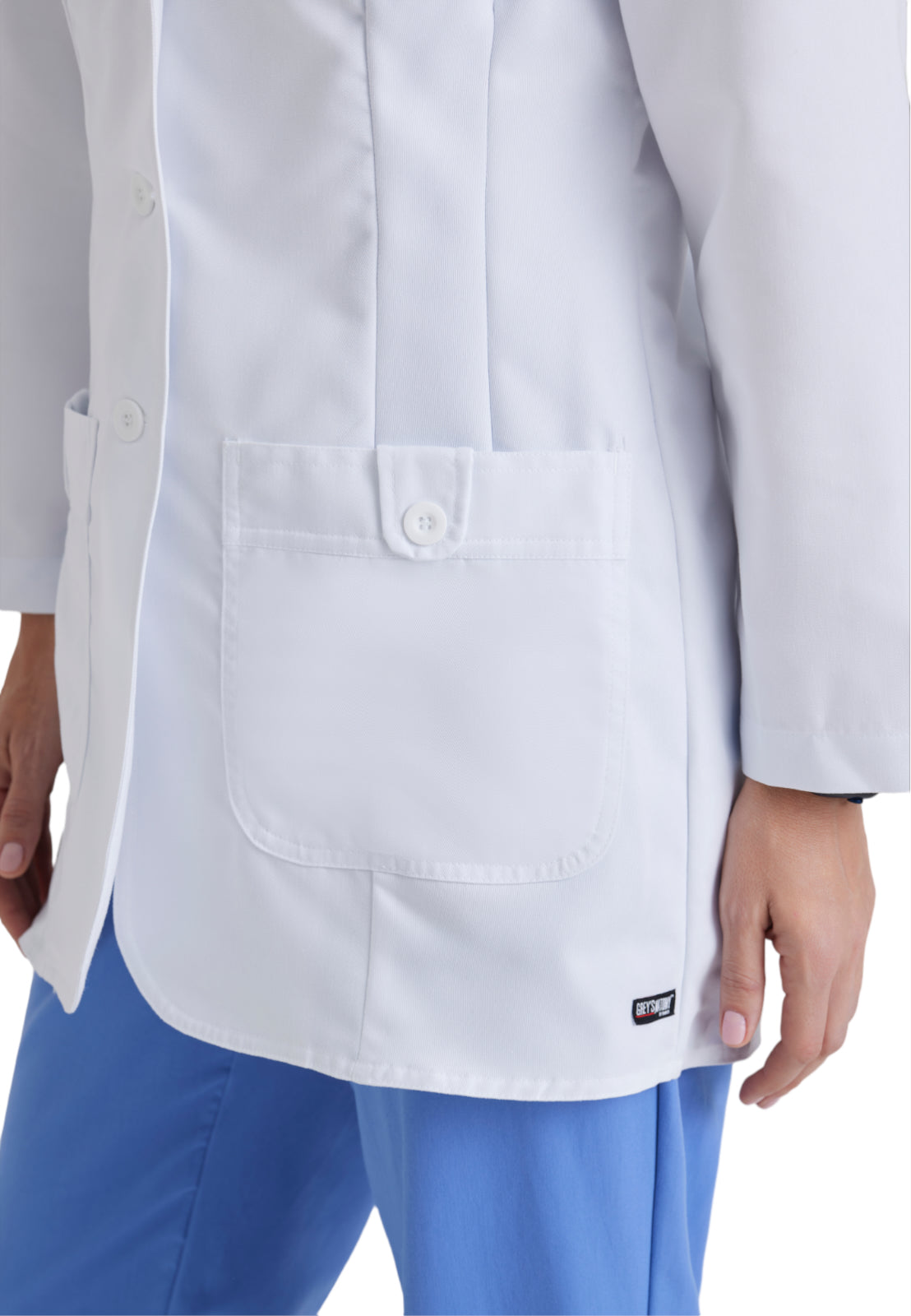 Women's Two-Pocket Tailored Fit 31.5" Hannah Lab Coat - 7446 - White