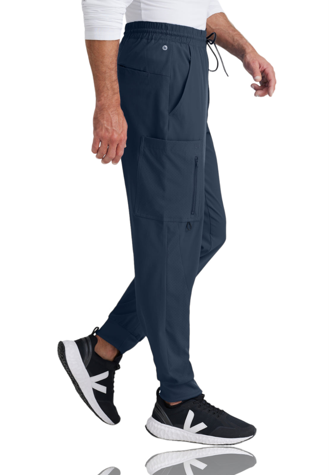 Men's Perforated Side Panels Vortex Jogger Pant - BOP520 - Steel