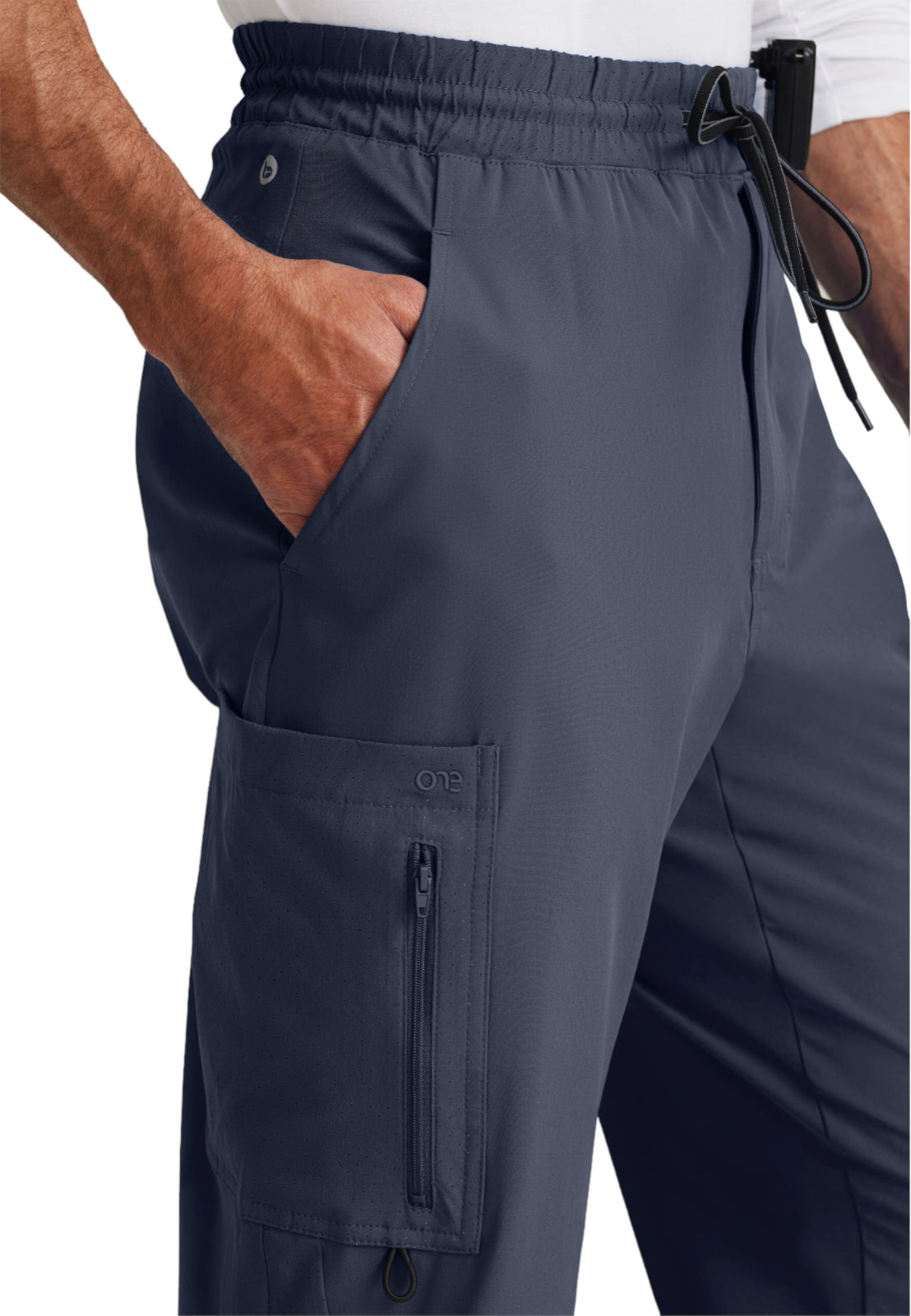 Men's Perforated Side Panels Vortex Jogger Pant - BOP520 - Steel