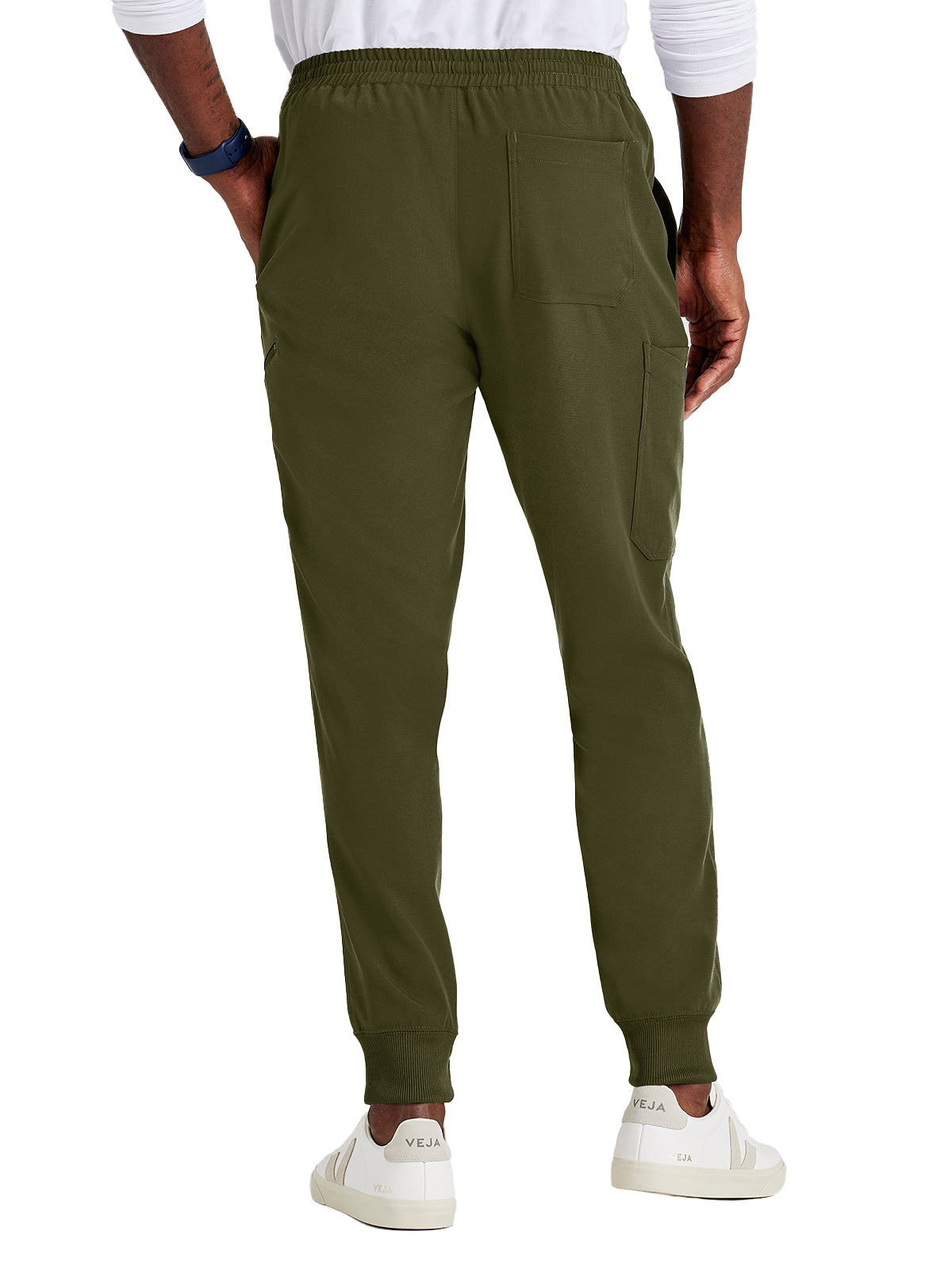 Men's Rib Cuff Jogger Style Pant - BUP602 - Olive