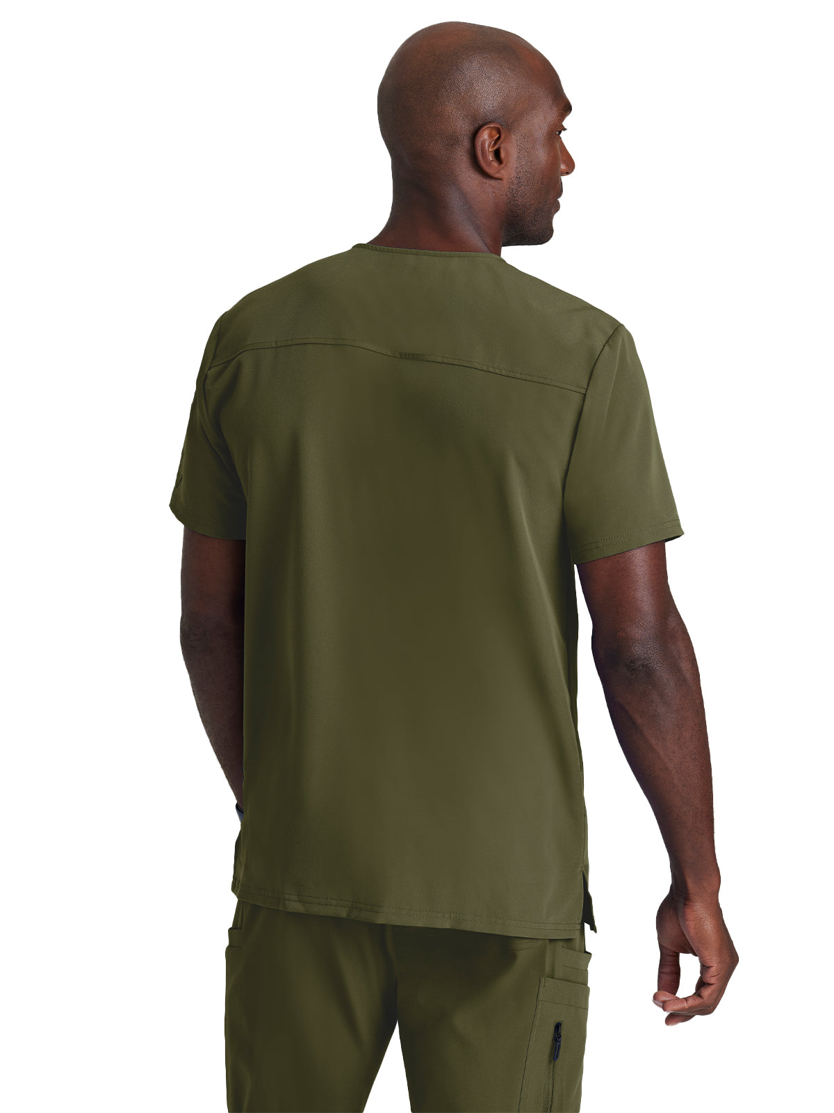 Men's Classic V-Neck Top - BUT153 - Olive
