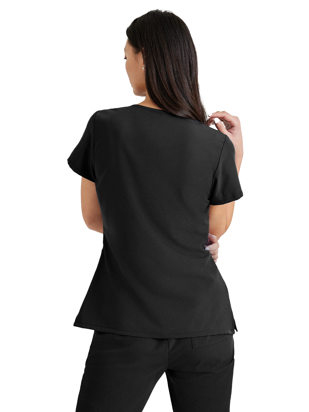 Women's Tool Strip Detail Top - BUT167 - Black