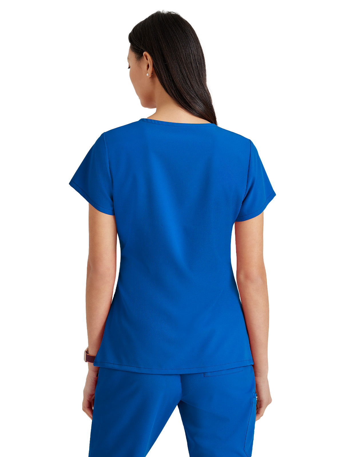 Women's Tool Strip Detail Top - BUT167 - New Royal