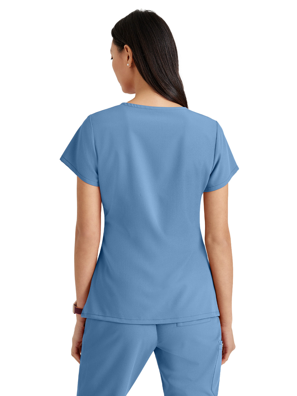 Women's Tool Strip Detail Top - BUT167 - Ciel Blue