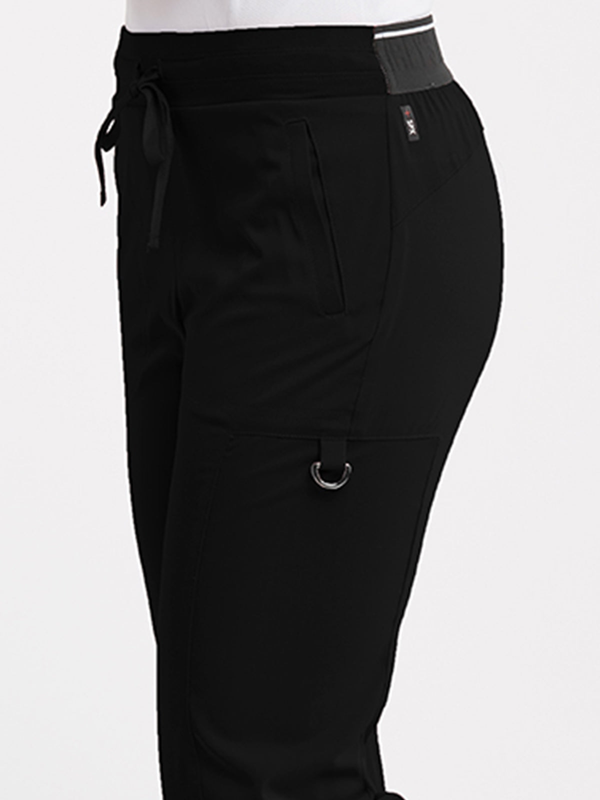 Women's Zip Cargo Pocket Kim Pant - GRSP500 - Black