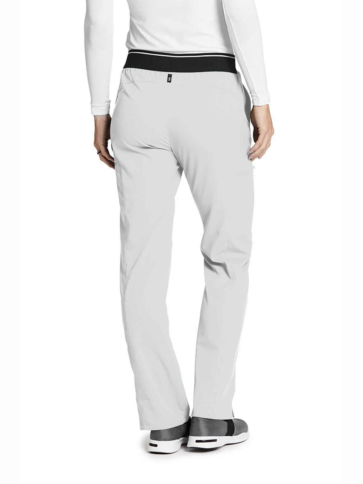 Women's Zip Cargo Pocket Kim Pant - GRSP500 - White