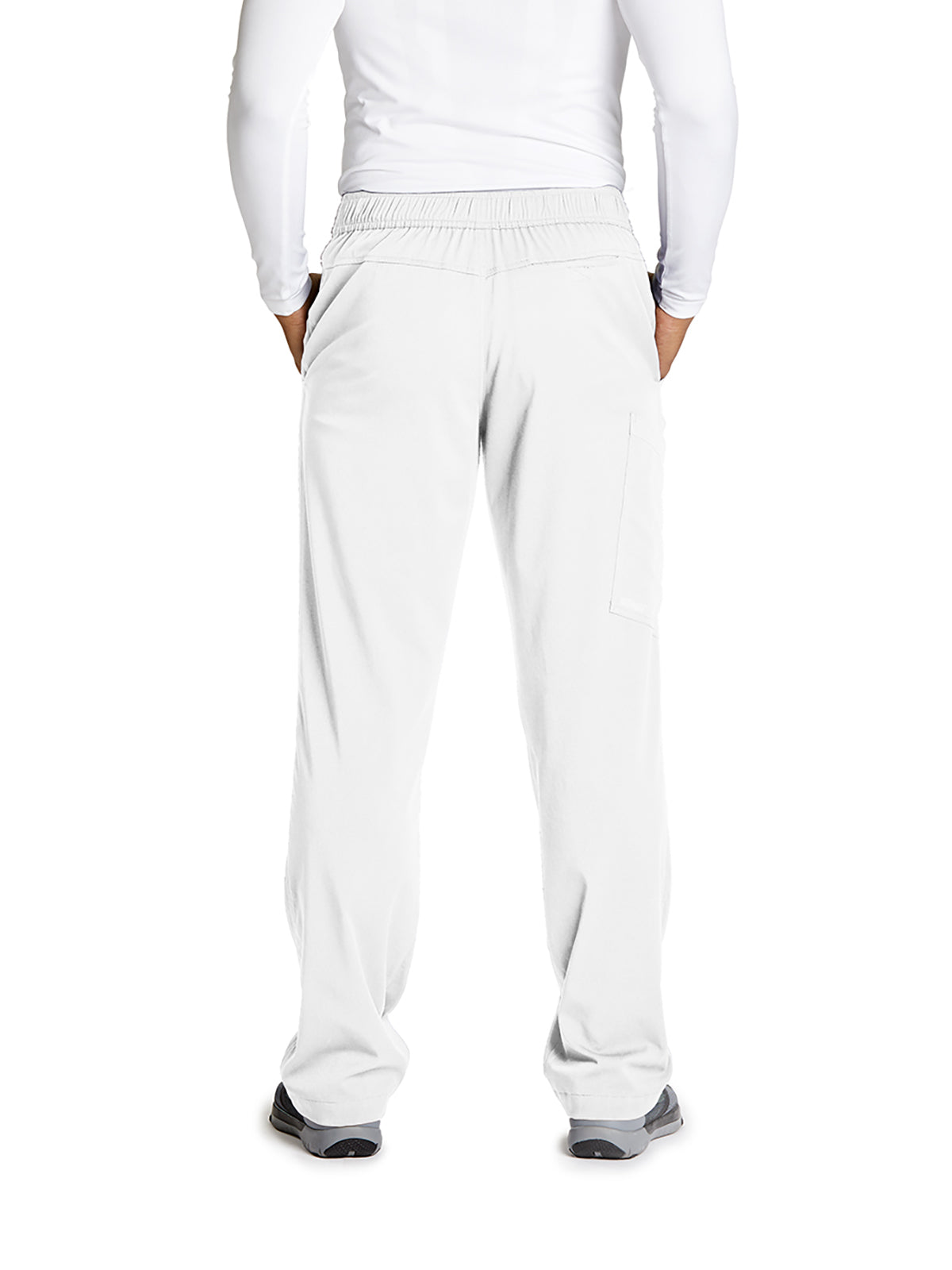 Men's Zip Fly Cargo Pant - GRSP507 - White